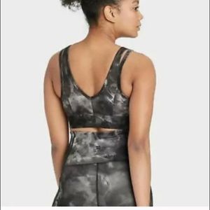 All in Motion Sports Bra and leggings set. Black and Gray XXL